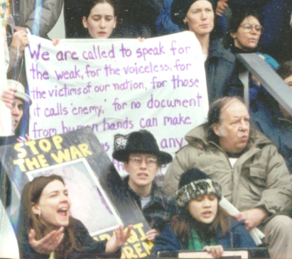 Stop the war sign