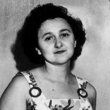 Black and white photo of Ethel Rosenberg