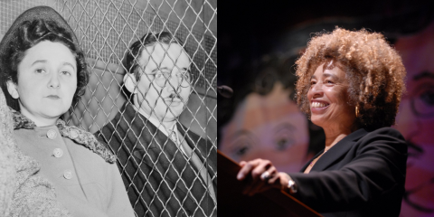 Ethel and Julius Rosenberg and Angela Davis