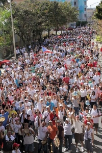 UPR demonstration courtesty PR Indymedia